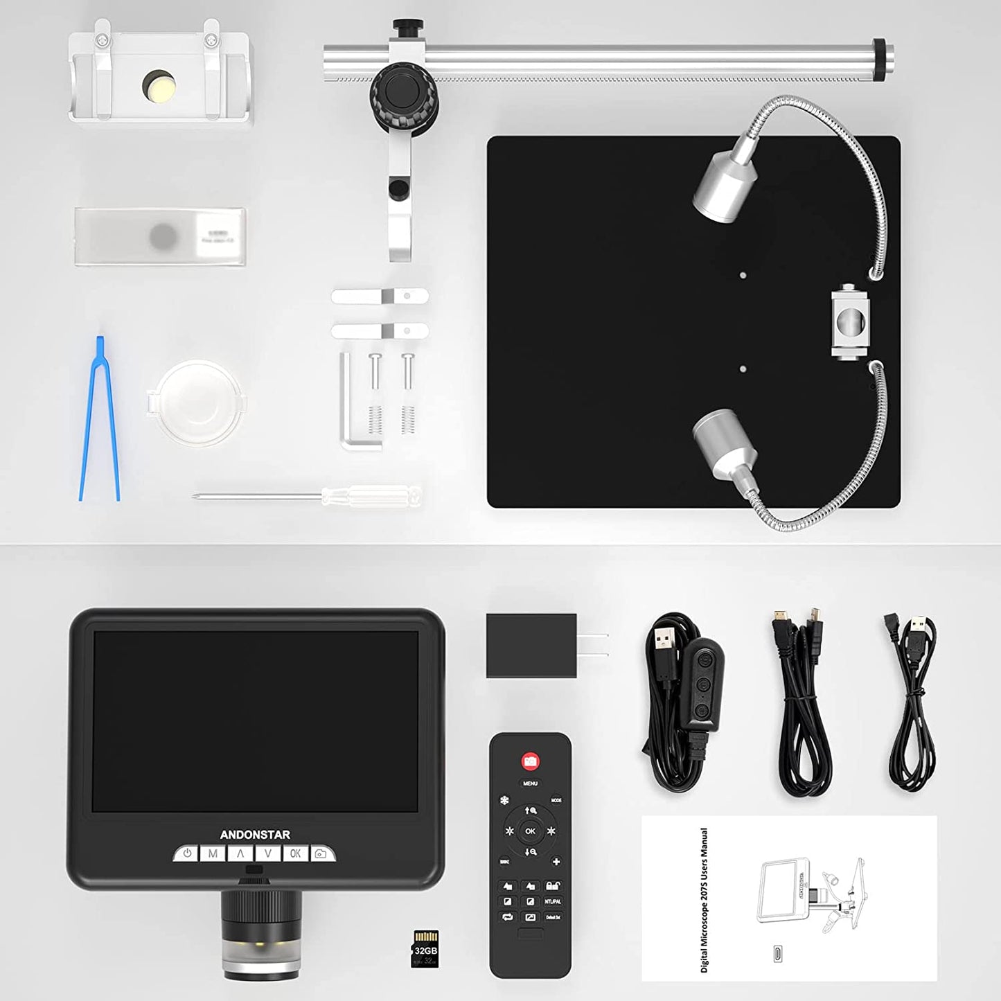 Andonstar AD207S Pro 7inch HDMI LCD Digital Microscope
