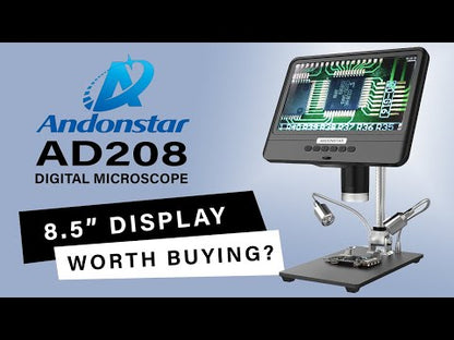 Andonstar AD208 8.5'' 1080P PCB Repair Soldering Digital Microscope PCB Repair Soldering Coin Inspection Microscope
