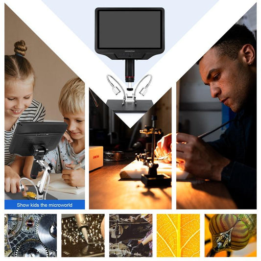 Andonstar digital microscope with screen for soldering and phone repair