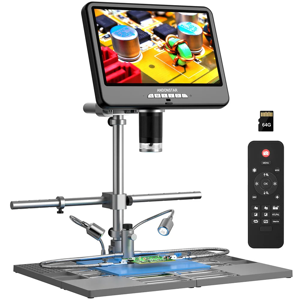 4K 60FPS Soldering Digital Microscope HDMI 2.0 with Audio