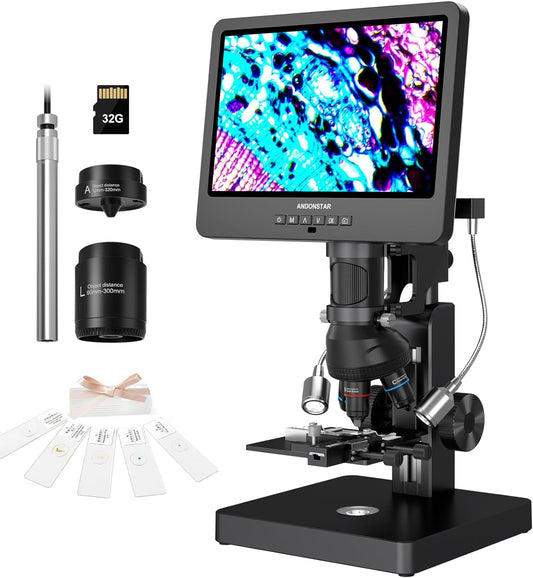 AD269S 5000X Digital Microscope Stable Metal Stand Biological Microscope