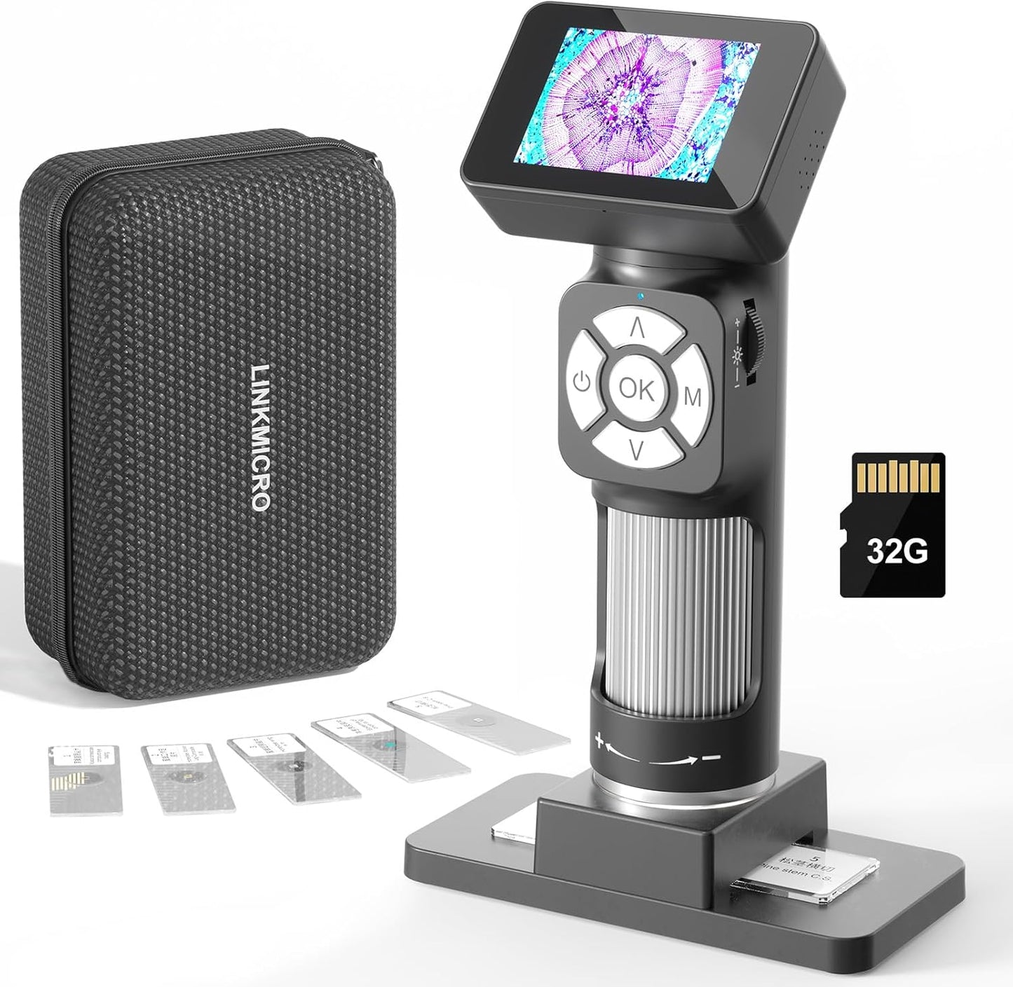 LM112 Microscope for Kids Adults Handheld Portable Microscope