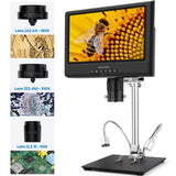 3 Lenses 246M 249M 7/10 inch LCD Soldering Digital Microscope Coin Stone Collect