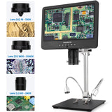 3 lenses AD246S-M/AD249S-M  LCD HDMI 10/7 inch Digital Microscope  HDMI&PC Supported