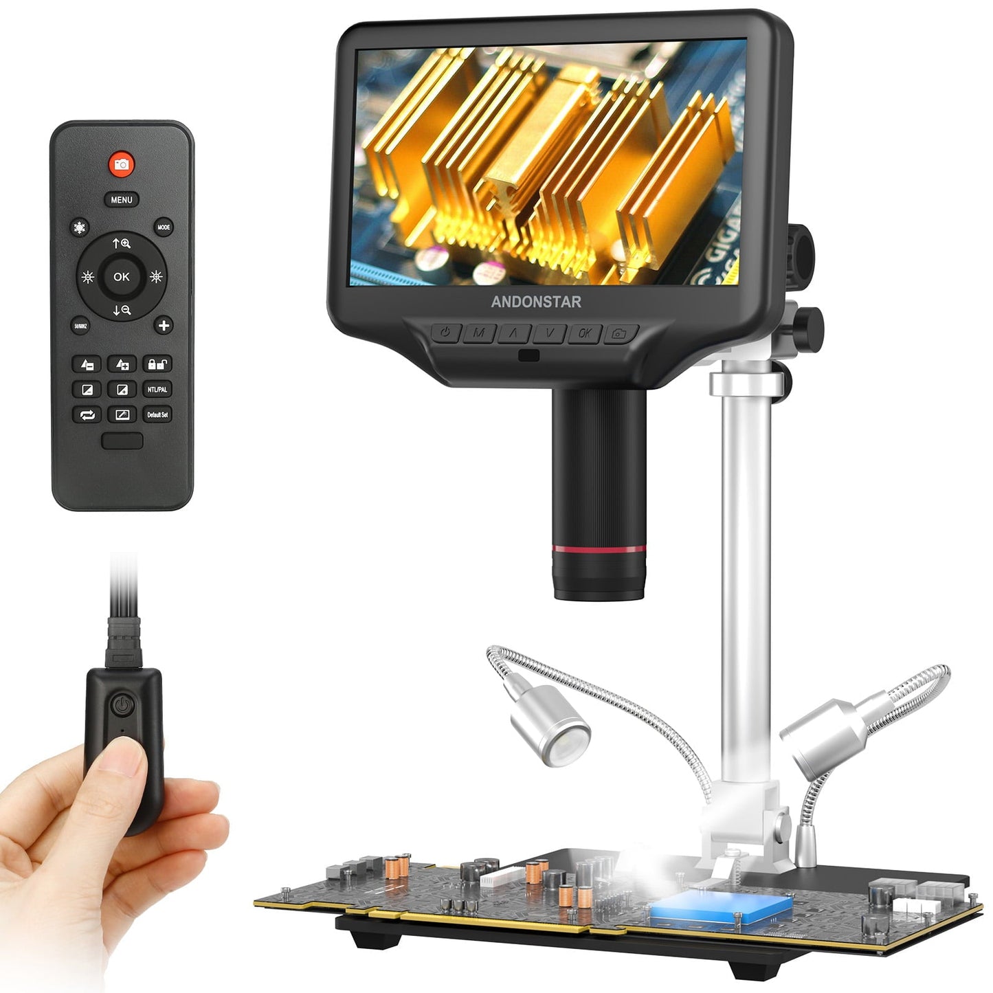 Andonstar AD407 Pro 3D HDMI Soldering Digital Microscope