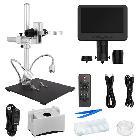 3 lenses AD246S-M/AD249S-M LCD HDMI 10/7 inch Digital Microscope HDMI ...