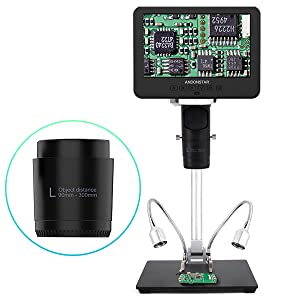 3 Lenses 246M 249M 7/10 inch LCD Soldering Digital Microscope Coin Stone Collect