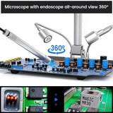 Andonstar AD409 Pro-Es HDMI Digital Microscope with Endoscope, 10.1 inch LCD Screen Soldering Microscope
