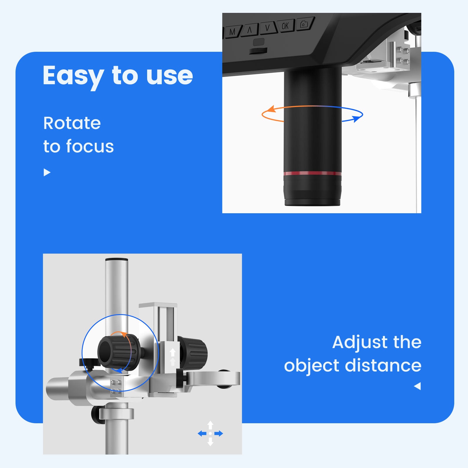 Andonstar AD409 Pro HDMI Digital Microscope, 10.1 inch LCD Screen 32cm