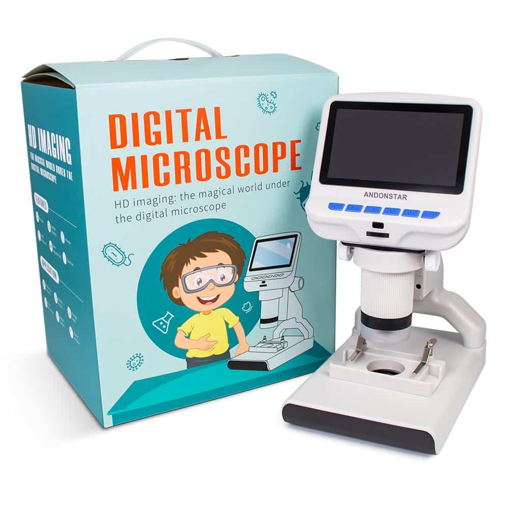 Andonstar AD102 Children Digital Microscope Education Tool for Biology Slides Obsercation