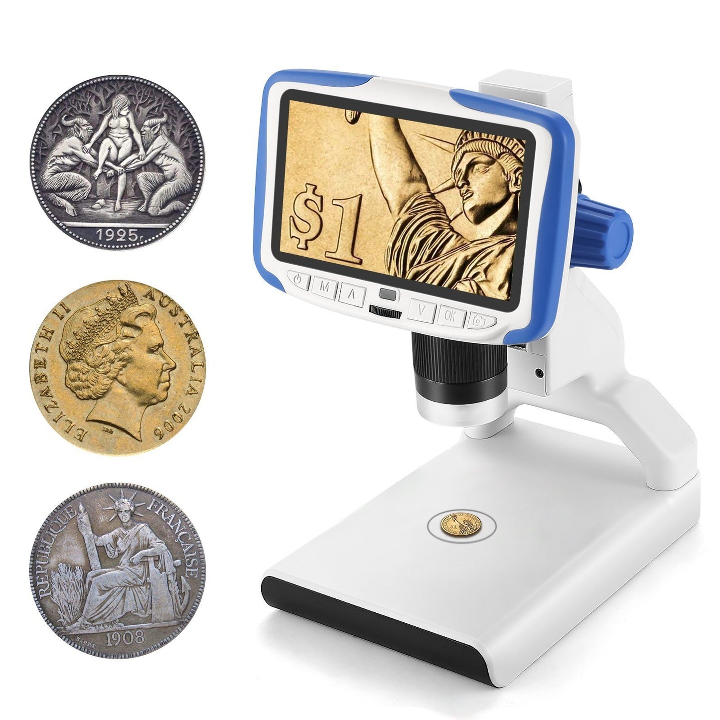 Andonstar AD205 200X Kid's Digital Microscope for Coin Collection and Plant Observation