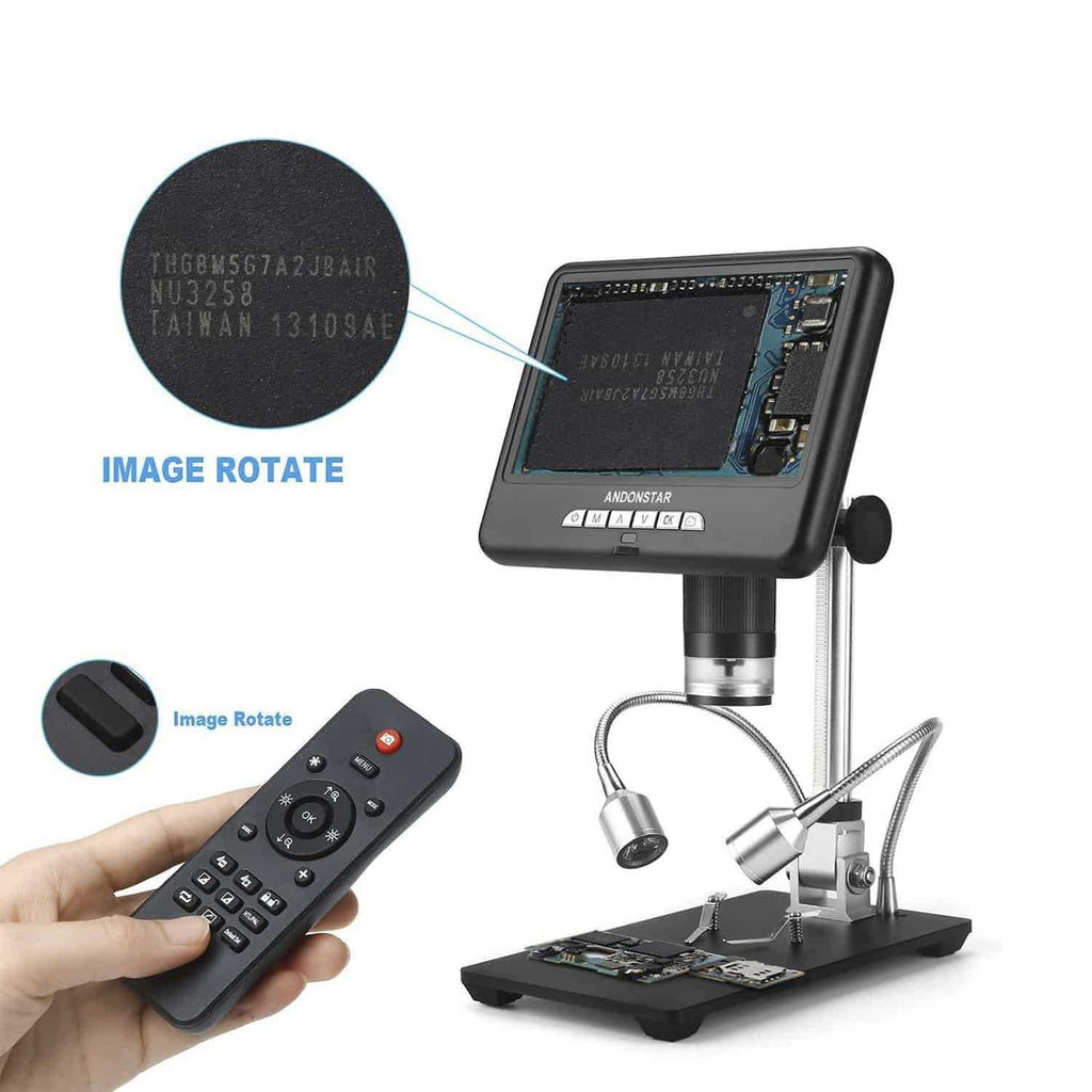 Andonstar AD207 7-inch LCD Screen 2MP 3D Digital Microscope for Phone Repair
