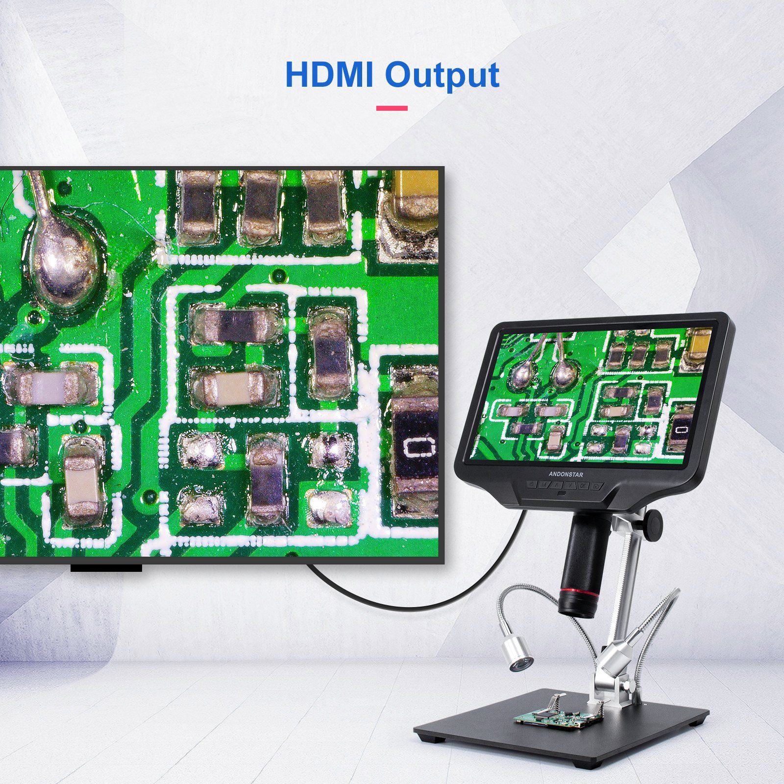 Andonstar AD409 PCB Soldering 10.1-inch Display HDMI Digital Microscop