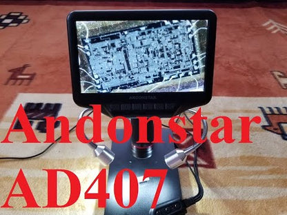 Andonstar AD407 HDMI soldering Digital Microscope 7 inch LCD Screen Microscopes for Phone Repairing